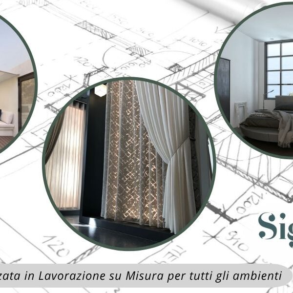 Tappezzeria specializzata in lavorazione su misura per tutti gli ambienti a Bergamo da Signorelli 2001