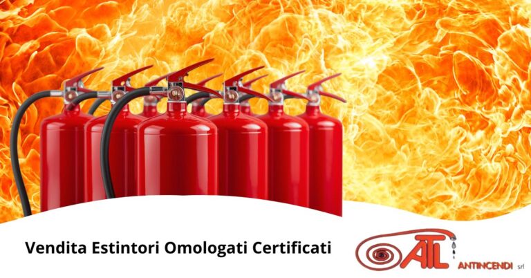 Vendita estintori omologati certificati a Bergamo da ATL Antincendi