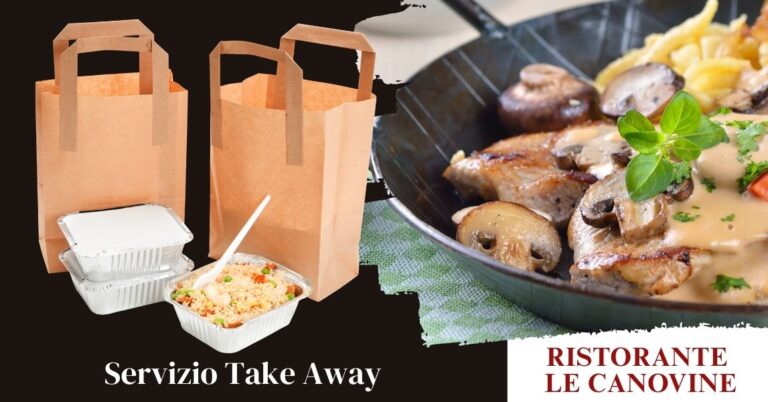 Ristorante take away con piatti freschi del giorno a Bergamo da Le Canovine