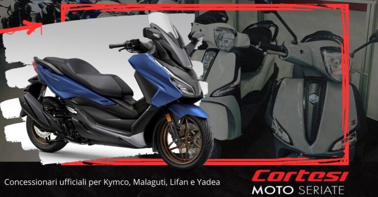 Concessionari ufficiali per Kymco, Malaguti, Lifan e Yadea a Bergamo da Cortesi Moto