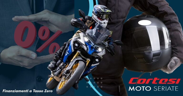 Finanziamenti a tasso zero per l'acquisto di moto a Bergamo da Cortesi Moto