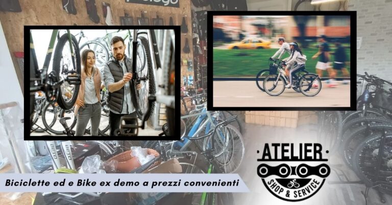 Quale negozio vende biciclette ed e bike ex demo a prezzi convenienti a Bergamo da Atelier della Bicicletta