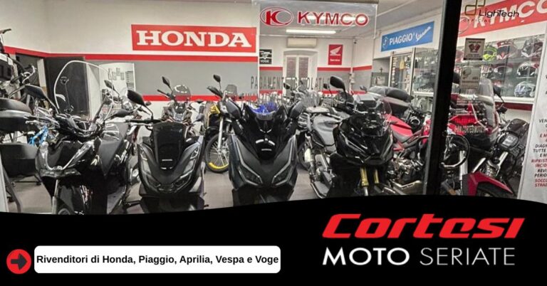 Rivenditori di Honda, Piaggio, Aprilia, Vespa e Voge a Bergamo da Cortesi Moto