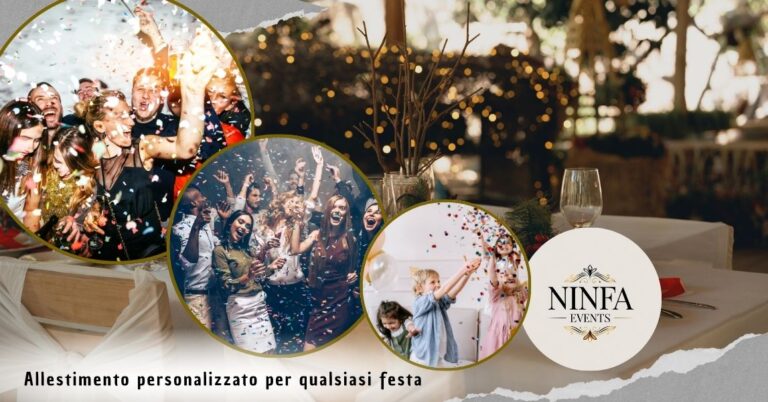 Allestimento personalizzato per qualsiasi festa a Bergamo da Ninfa Events