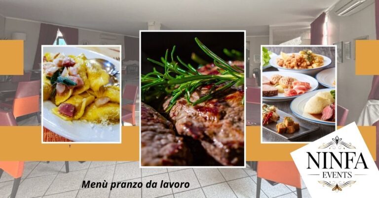 Location con menù pranzo da lavoro a Bergamo da Ninfa Events