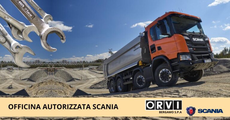 Officina autorizzata riparazione veicoli Scania a Bergamo da O.R.V.I.