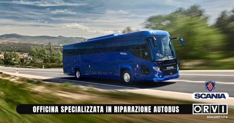 Officina specializzata in riparazione autobus Scania a Bergamo da O.R.V.I.