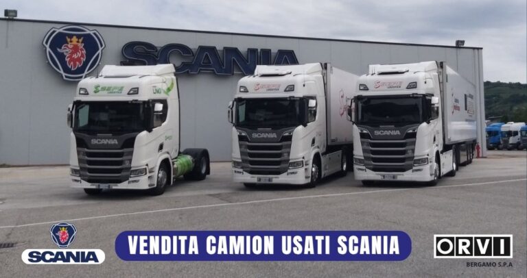 Vendita camion usati Scania al miglior prezzo a Bergamo da O.R.V.I.